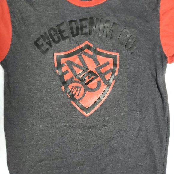 Sean Combs ENYCE Grey & Candy Red 2XL T-Shirt - Picture 3 of 5